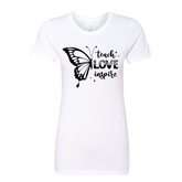 Teach Love Inspire Women’s Premium T-Shirt – Butterfly Design